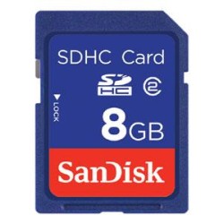 CARTE SDHC BLEUE 8GO CARTE 8GO