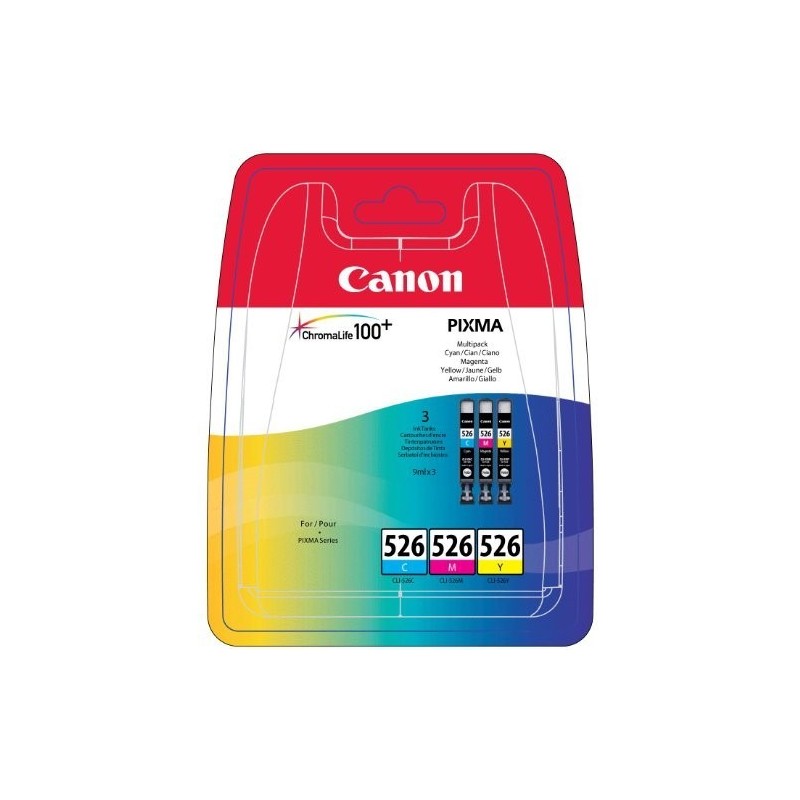 Pack cartouches d'encre Canon CLI-526 Couleurs