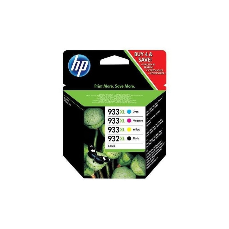 Pack cartouches d'encre HP 932 XL + 933 XL 4 Couleurs