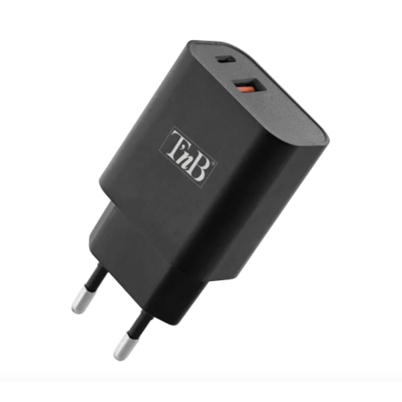 CHARGEUR 1USB 1USBC 30W NOIR