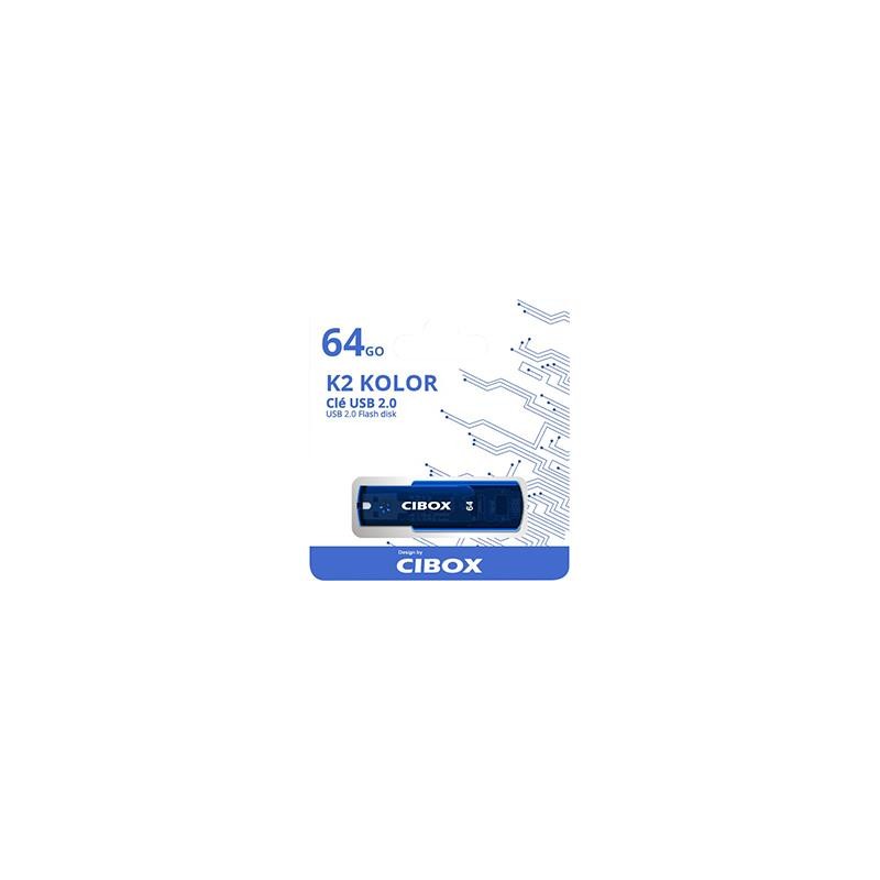 CLE USB 64GO KOLOR BLUE K2