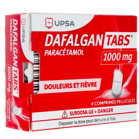 DAFALGANTABS 1000MG CPR PELL PLQ/8