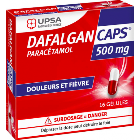 DAFALGANCAPS 500MG GEL PLQ/16