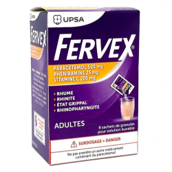 FERVEX Adultes 8 SACHETS
