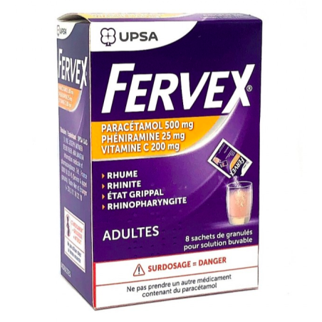 FERVEX Adultes 8 SACHETS