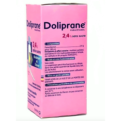 DOLIPRANE 2,4% SUSP BUV SANS SUCRE FL/100ML
