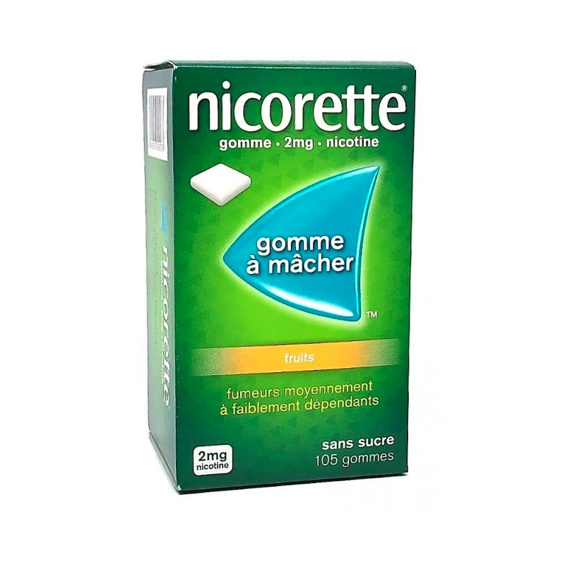 NICORETTE 2MG fruits PLQ/105