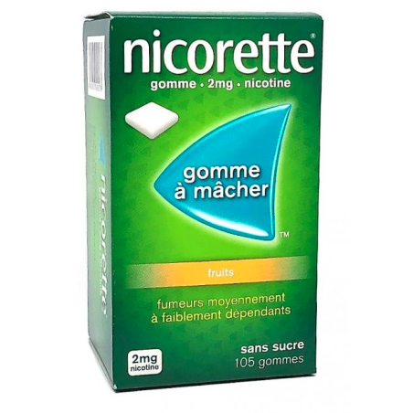 NICORETTE 2MG fruits PLQ/105