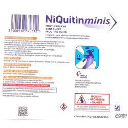 NIQUITIN MINIS 1,5MG COMPRIMÉS