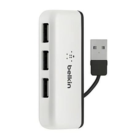 Accessoires ordinateur - TRAVEL HUB - USB 2.0 - NOIR/BLANC - BELKIN