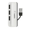 Accessoires ordinateur - TRAVEL HUB - USB 2.0 - NOIR/BLANC - BELKIN