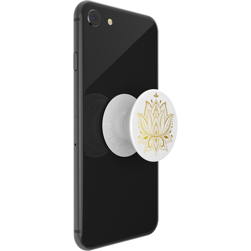 Support Multifonctions pour Smartphone - Blanc / Doré - PopSockets