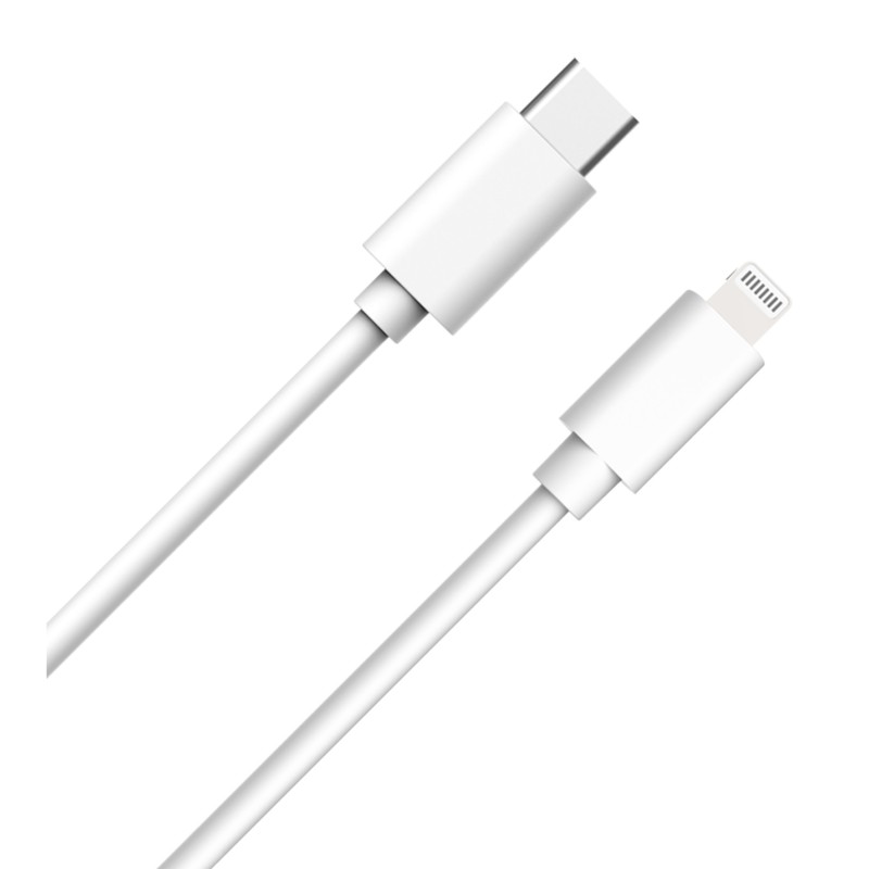 Câble USB C / Lightning - 1m - Blanc - WOW