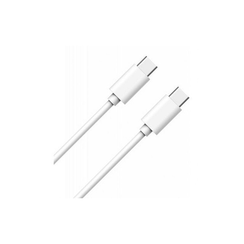 Câble USB C/USB C 1m - 3A - Blanc - WOW
