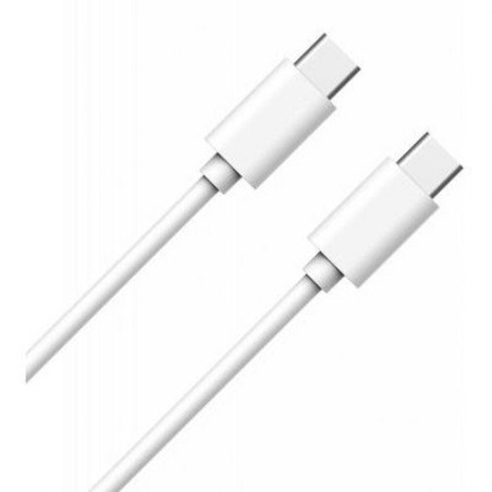 Câble USB C/USB C 1m - 3A - Blanc - WOW