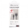 CABLE LIGHTNING NOIR 2M TRESSE