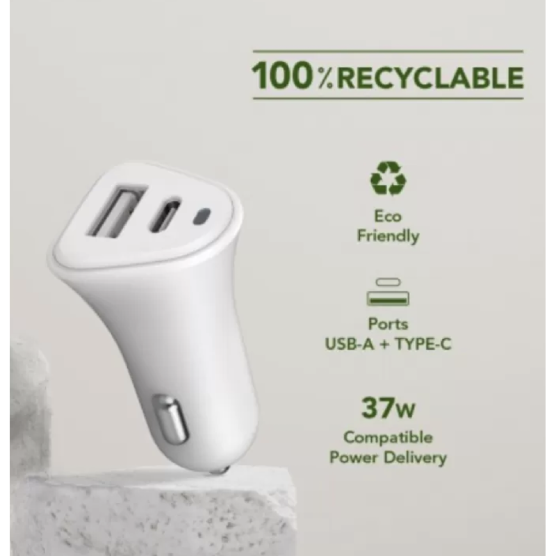 CHARGEUR VOITURE 2 USBA 1USBC