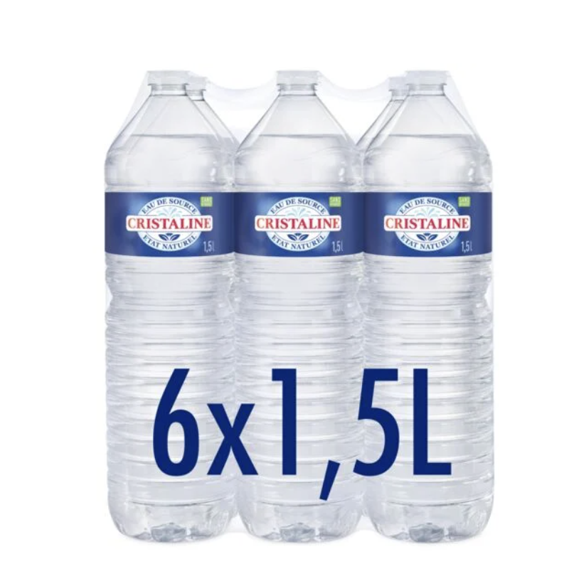 EAU SOURCE CRISTALINE 6X1,5L