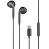 ÉCOUTEURS AVEC MICRO - EMBOUT AURICULAIRE - FILAIRE - USB-C - NOIR - MARQUE BIGBEN CONNECTED