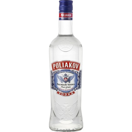 Vodka Pure Grain Triple Distilled 70cl - POLIAKOV