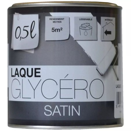 Laque Glycéro Couleur Blanc Satin - Auchan