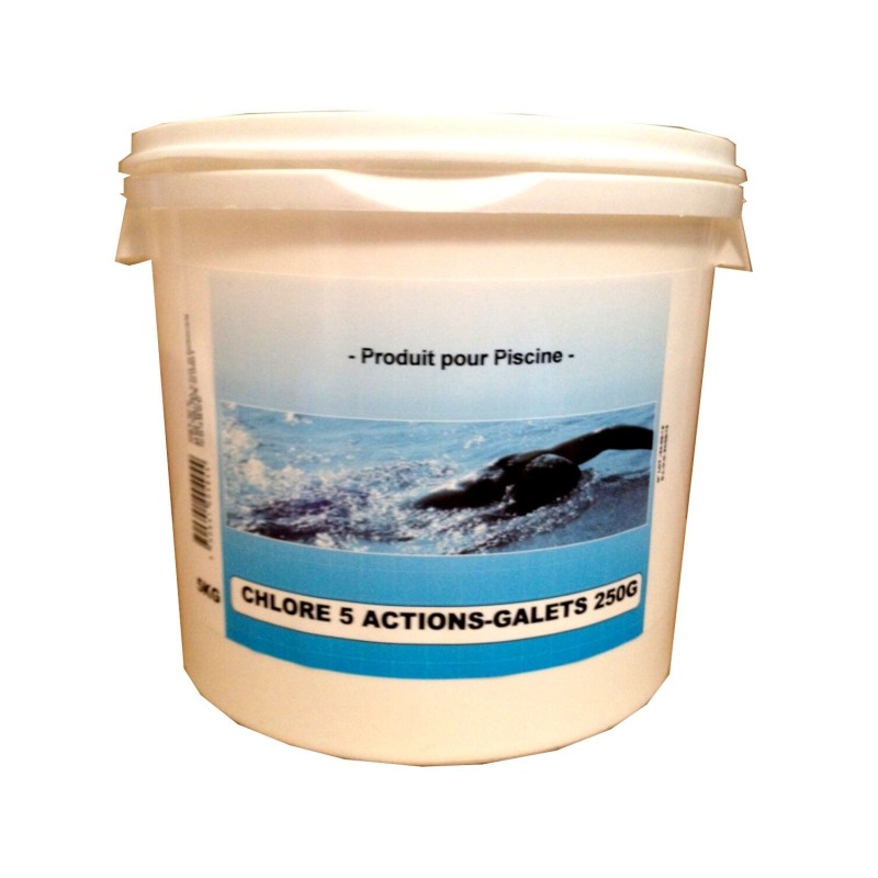Chlore Lent 5 Fonctions Galet 250g - 5kg NMP 35109g