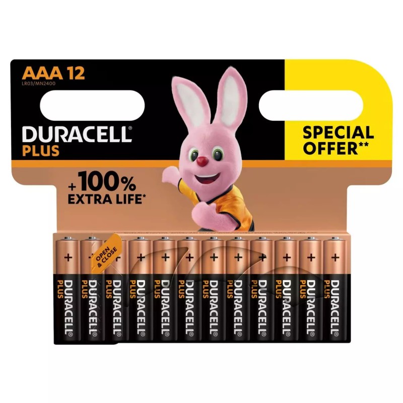 Piles Plus AAA x12 OS - DURACELL