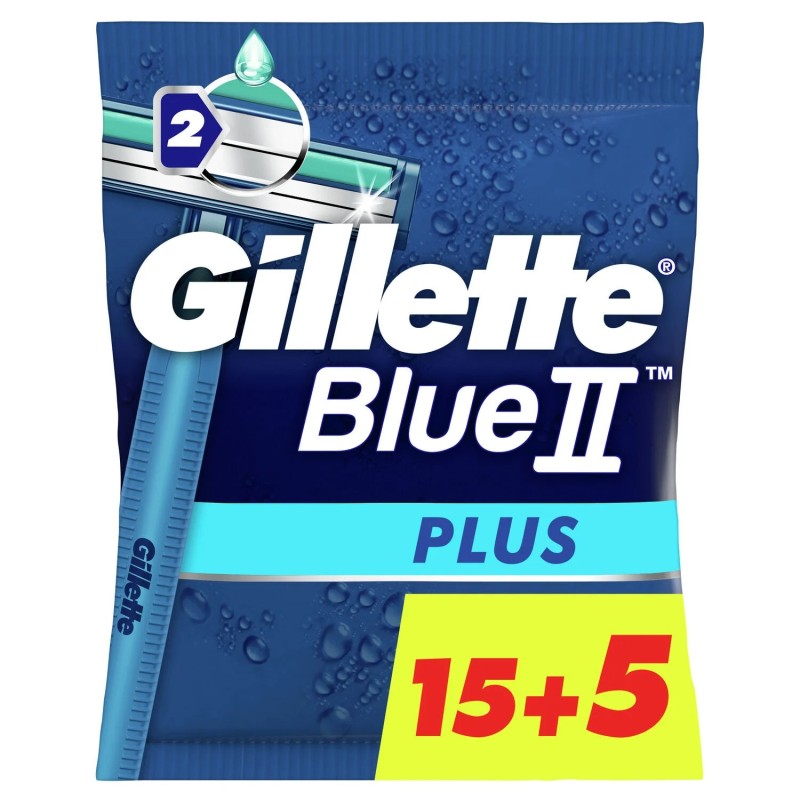 Rasoirs Jetables pour Homme Blue II Plus Slalom - GILLETTE