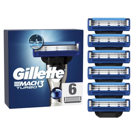 Lames de Rasoir pour Homme Mach3 Turbo - GILLETTE