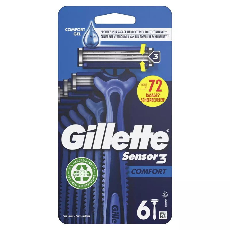 Rasoirs Jetables Sensor3 Comfort - GILLETTE