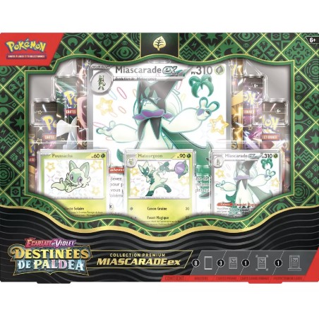 Coffret Collection Premium Cartes Pokémon Miascarade EX - Destinées de Paldea - Marque Pokémon