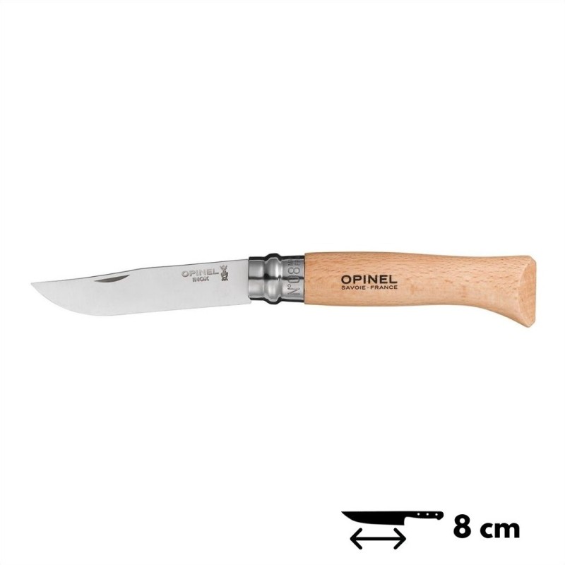 Opinel Couteau N°8 Inox (Blister)