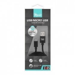 Cable micro USB noir 1m TNB