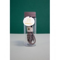 Câble Yello Koko finition tréssé 1mètre - marron