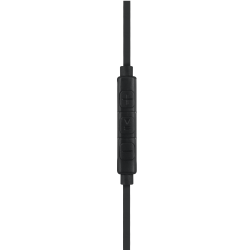 Ecouteurs filaire Bigben câble plat - Jack 3,5mm - micro - Noir