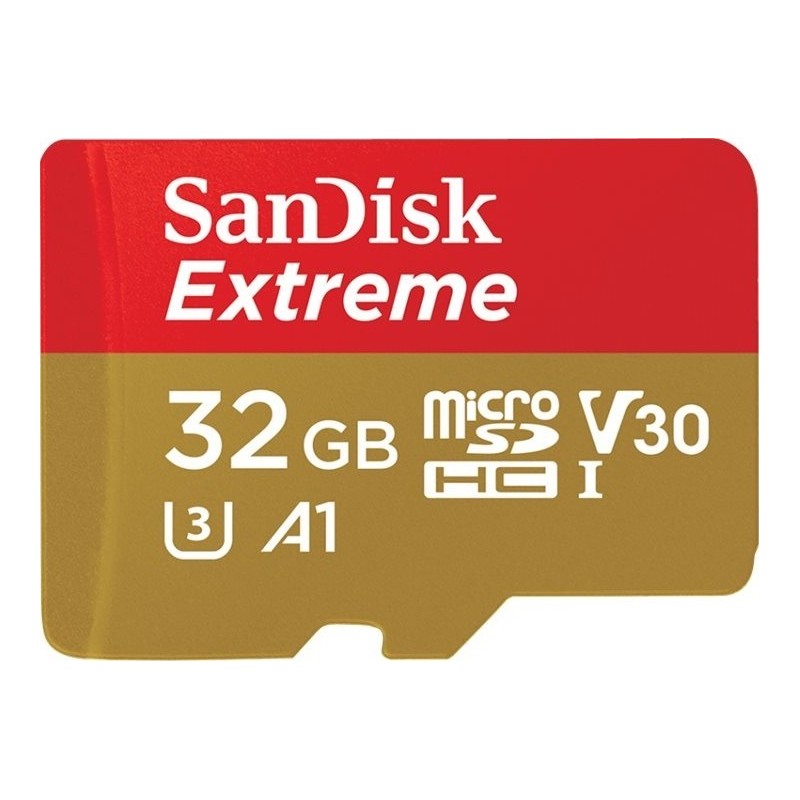 SANDISK CARTE MICRO SDHC EXTREME 32GB V30 (100MB/S)+ ADAPT