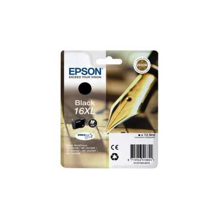 Cartouche d'encre Epson T16 XL Noire Série Stylo Plume