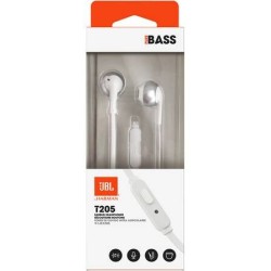 Ecouteurs intra-auriculaire - JBL - T205 - chrome