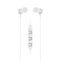 Écouteurs intra-auriculaires - avec micro - bluetooth - T'NB - Argent