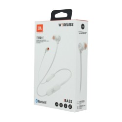 Écouteurs intra-auriculaires sans fil JBL - Bluetooth - T110BT - Blanc