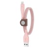 Câble avec sangle Lightning USB-A 1m rose Belkin